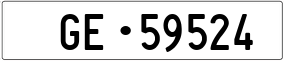 Trailer License Plate